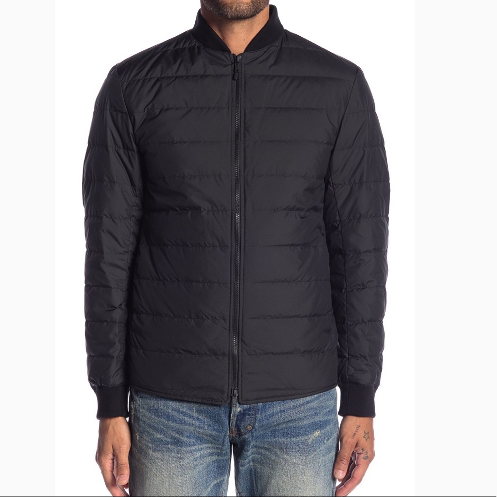 ❌❌❌SOLDTheory Down Bomber Black Jacket - Picture 3 of 8